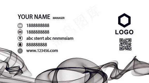 水墨名片中国风大气水墨创意名片设计