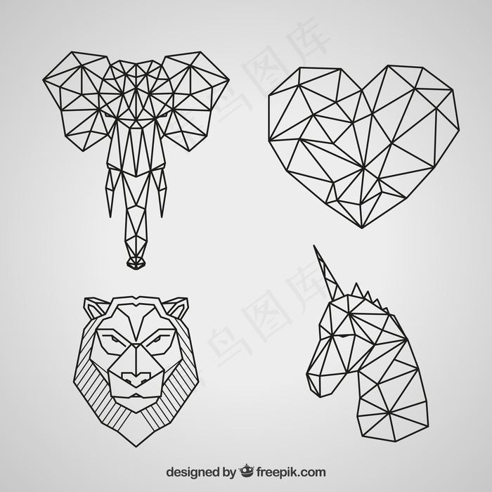 卡通狮子矢量设计