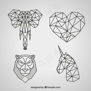 卡通狮子矢量设计