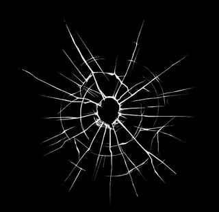 子弹穿透裂痕AE特效模板