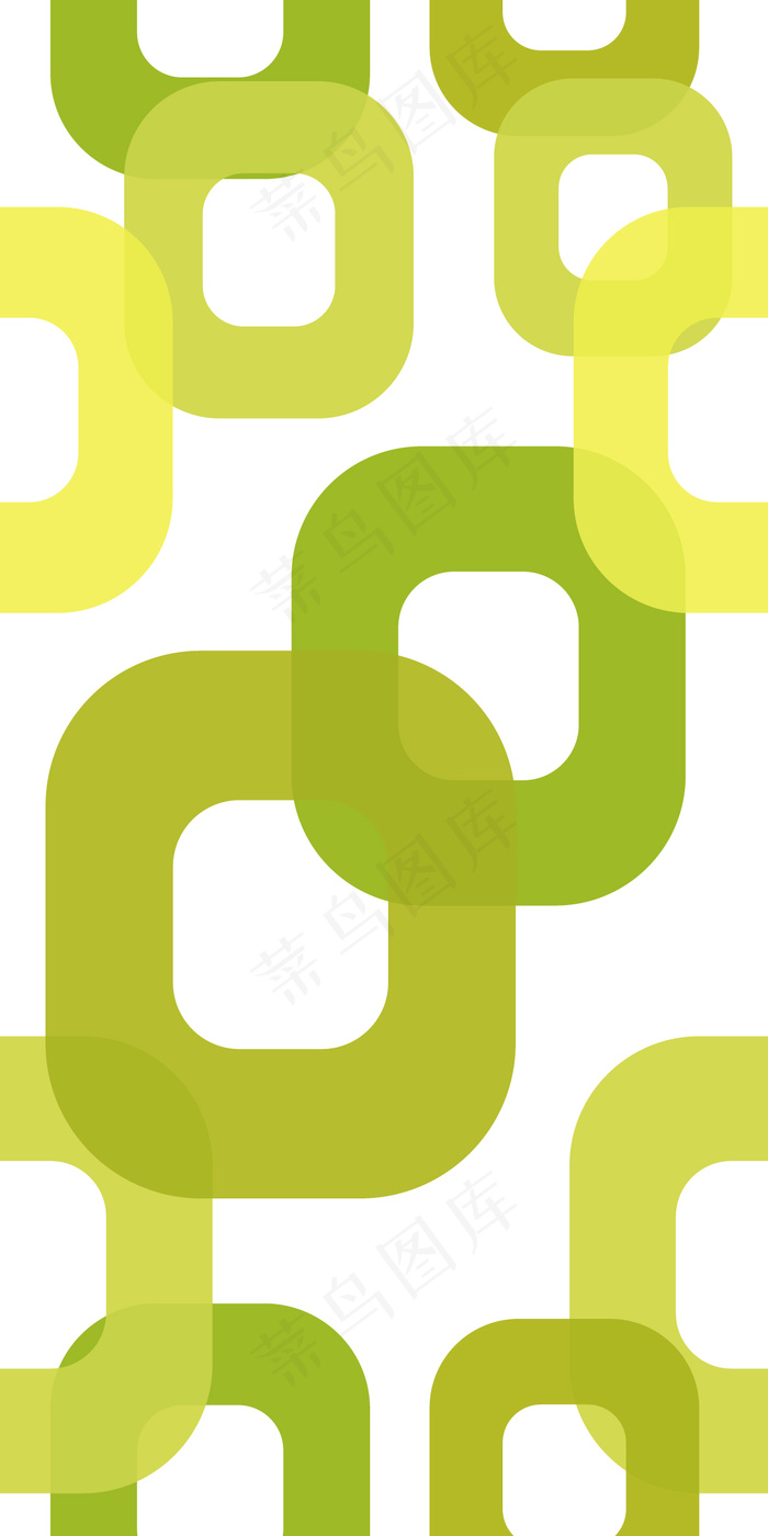 黄绿色抽象底纹边框