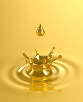 金色水滴psd素材