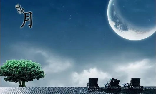 中秋赏月PSD分层次模板(原创) ...