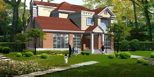 别墅环境效果图图片