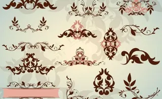 经典花纹花边矢量素材