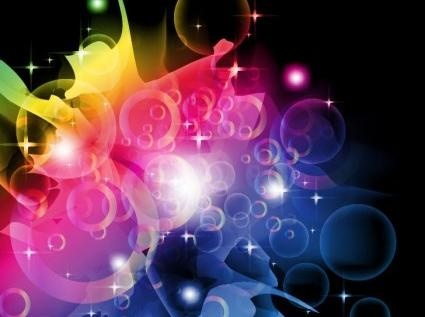 梦幻色彩的艺术载体eps,ai矢量模版下载