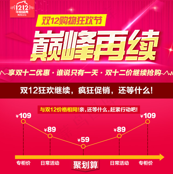 淘宝双十二促销海报PSD模版下载