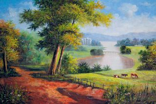 幽静的山野图片