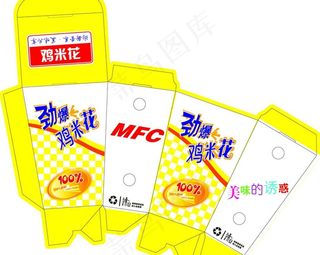 鸡米花盒子图片