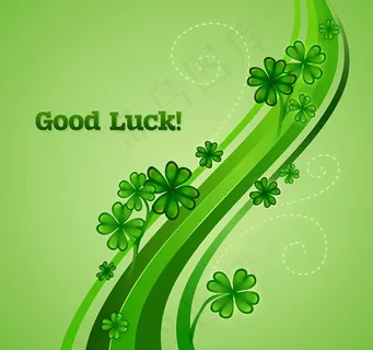 幸运四叶草矢量素材 AI.