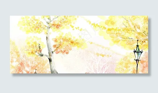 25张淘宝清新风格海报背景图片