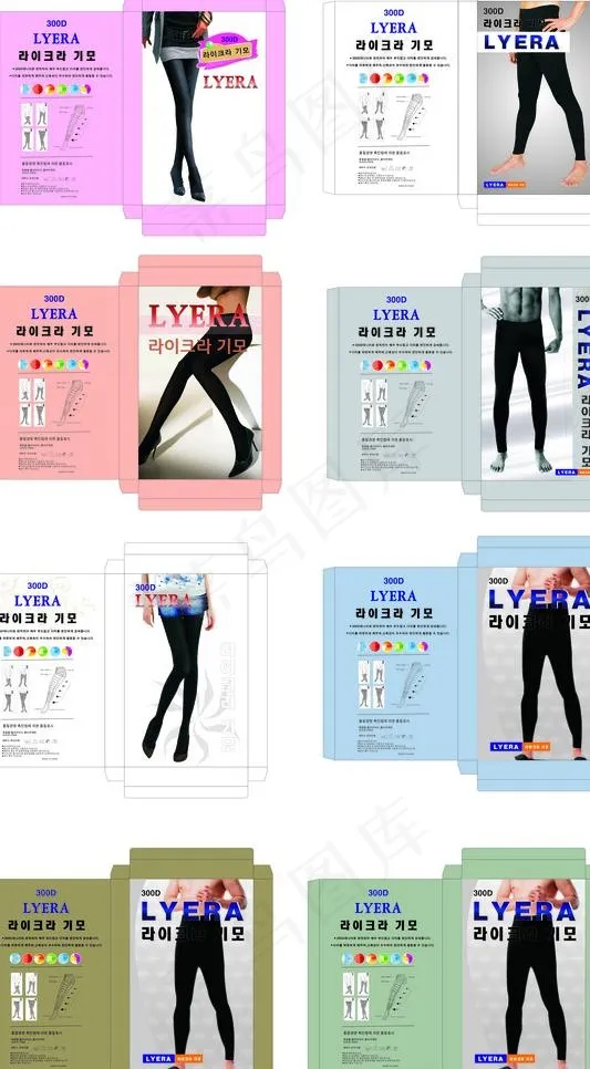 丝袜包装图片cdr矢量模版下载