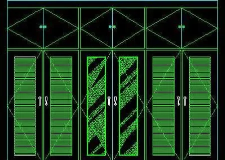 衣柜图块、床头柜CAD图块素材15
