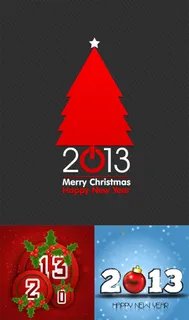 2013新年背景矢量素材