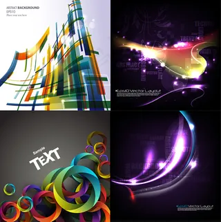 抽象发光背景矢量素材