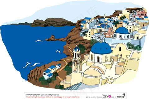 名胜古迹 矢量建筑 矢量素材 AI...