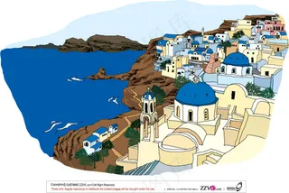 名胜古迹 矢量建筑 矢量素材 AI...