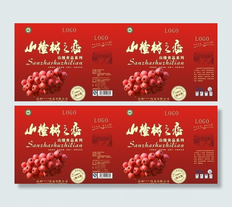 蜜饯包装图片cdr矢量模版下载