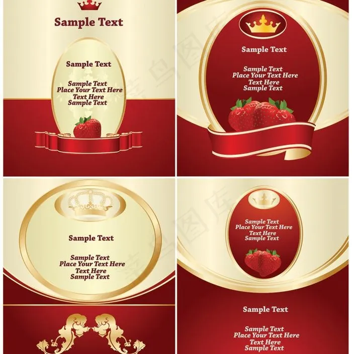 欧式label矢量素材图片eps,ai矢量模版下载