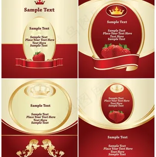 欧式label矢量素材图片