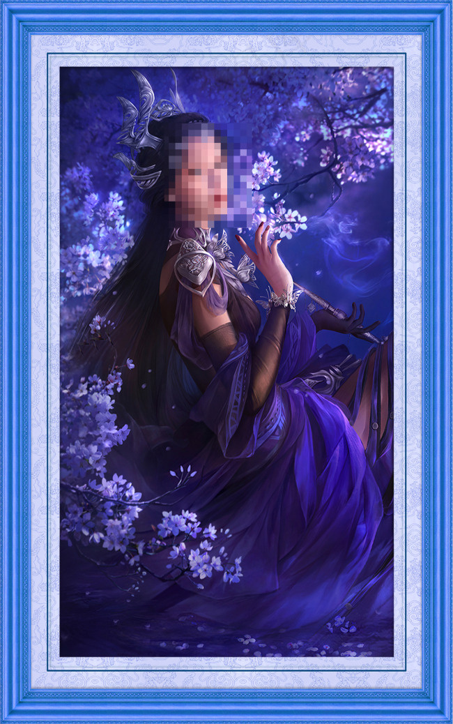 古代美女psd模版下载