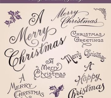 旧货圣诞问候设计元素矢量