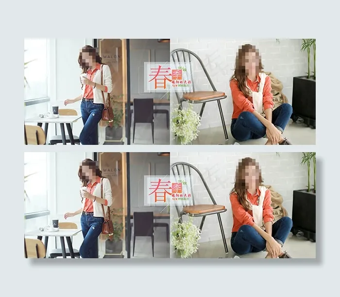 春季淘宝女装全屏海报psd设计素材...psd模版下载