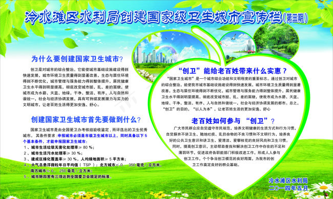 创卫宣传cdr矢量模版下载