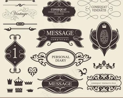 欧式手绘花纹图片