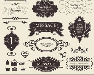 欧式手绘花纹图片