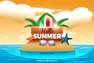 黄色背景矢量图