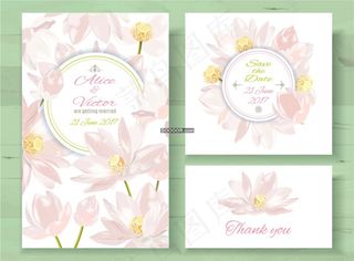 唯美花朵花卉背景素材矢量文件