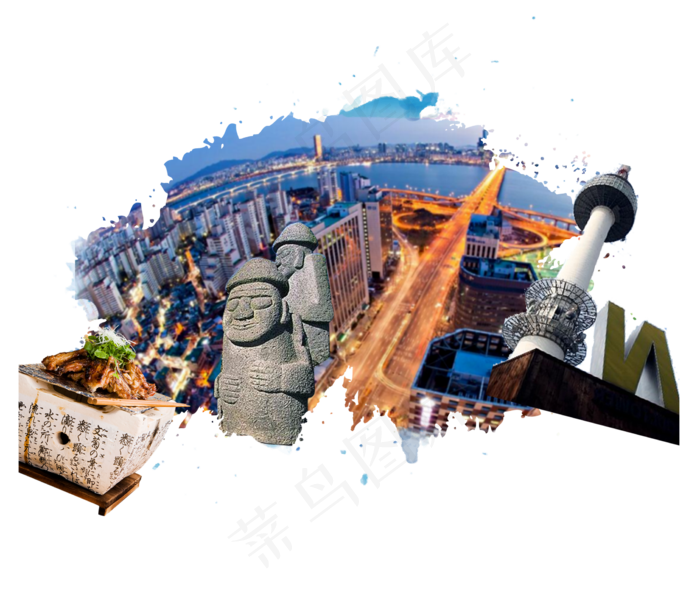 印象韩国旅游韩国印象唯美韩国PNG