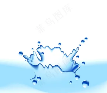 清澈的水溅向量 清澈的水溅向量