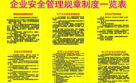 企业安全制度图片 企业安全制度图片