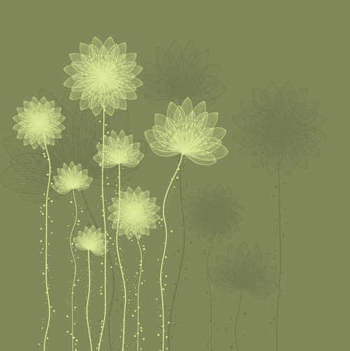 花朵藤蔓装饰eps,ai矢量模版下载