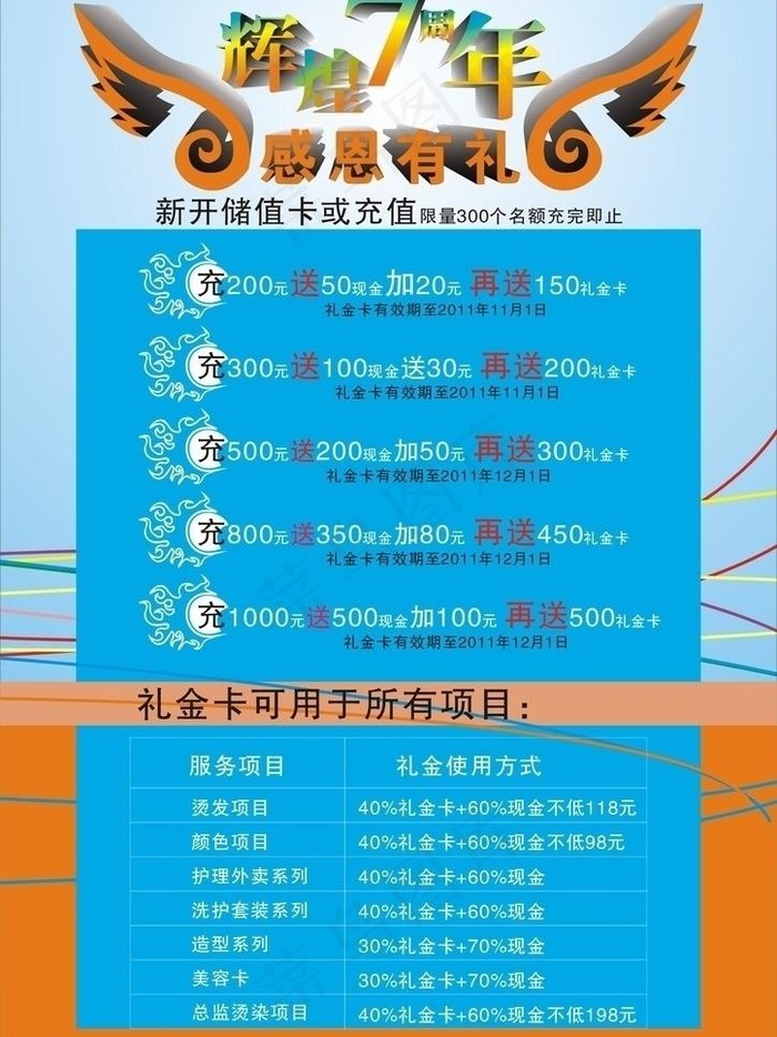 辉煌七周年图片cdr矢量模版下载