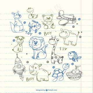 卡通狮子矢量设计