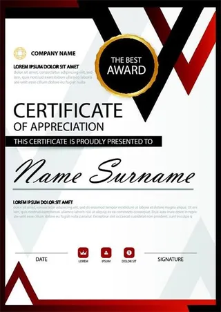 证书授权证书矢量素材