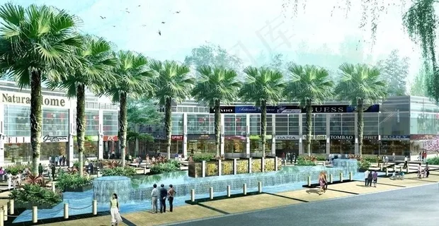 住宅小区园林景观效果图图片 住宅小区园林景观效果图图片