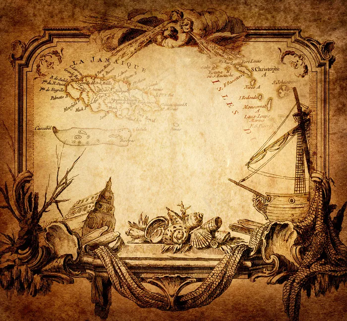 中世纪海盗风格羊皮卷