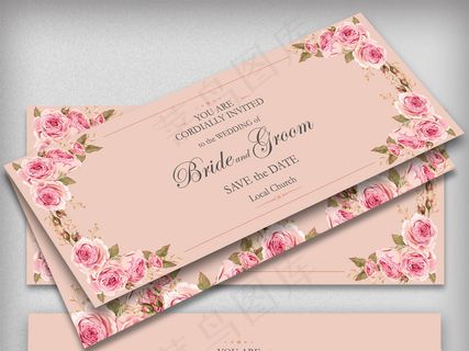 2018文艺风格婚礼邀请函