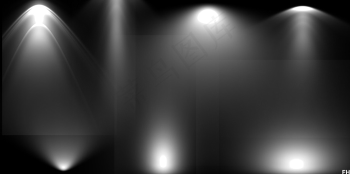 网页灯光效果PSD分层素材