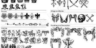 欧式潮流元素图片