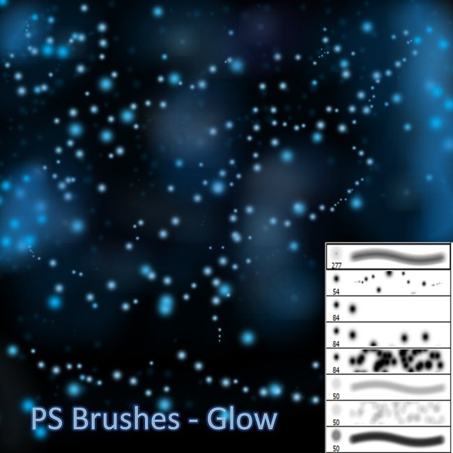 Photoshop夜光笔刷abr