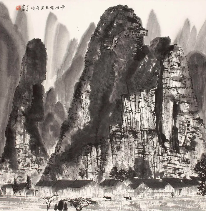 奇峰镇里画奇峰图片