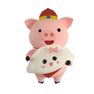 c4d立体猪饺子免费下载c4d立体猪饺子免费下载