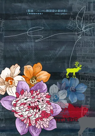 绚彩花纹背景C11-004图片