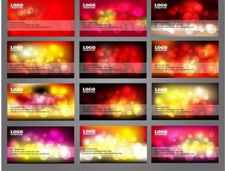 名片 卡片 动感光圈素材图片