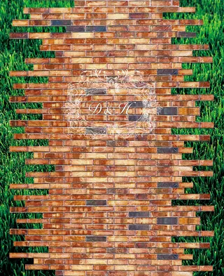 绿色婚礼背景墙